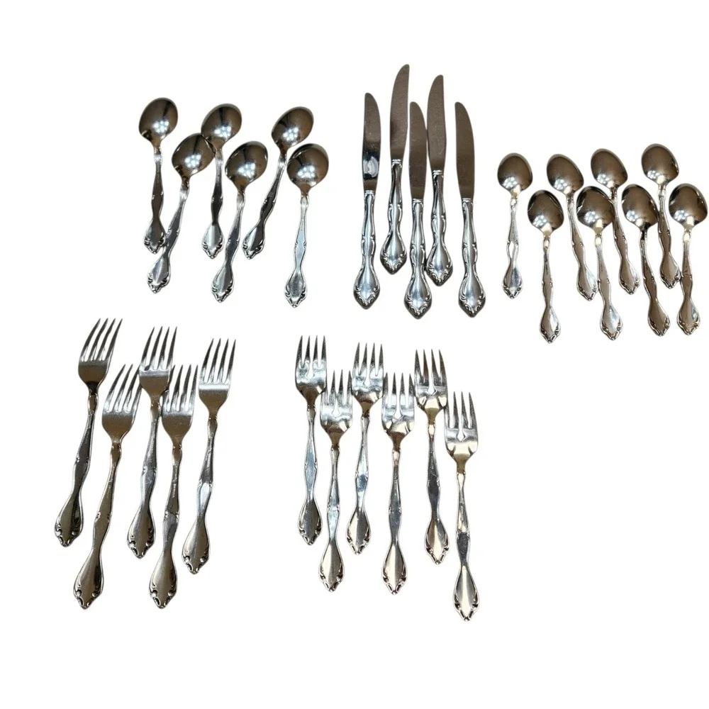 Oneida Community 5 Settings Stainless Chatelaine Flatware Betty Crocker 30 Piece